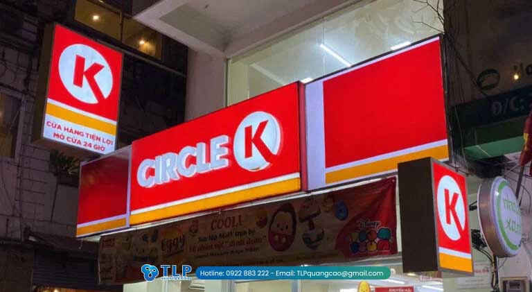 Hệ thống biển hiệu cửa hàng tiện lợi Circle K