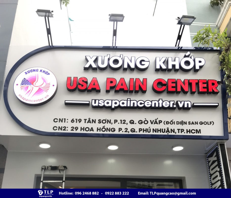 Mẫu bảng hiệu phòng khám chất liệu Alu