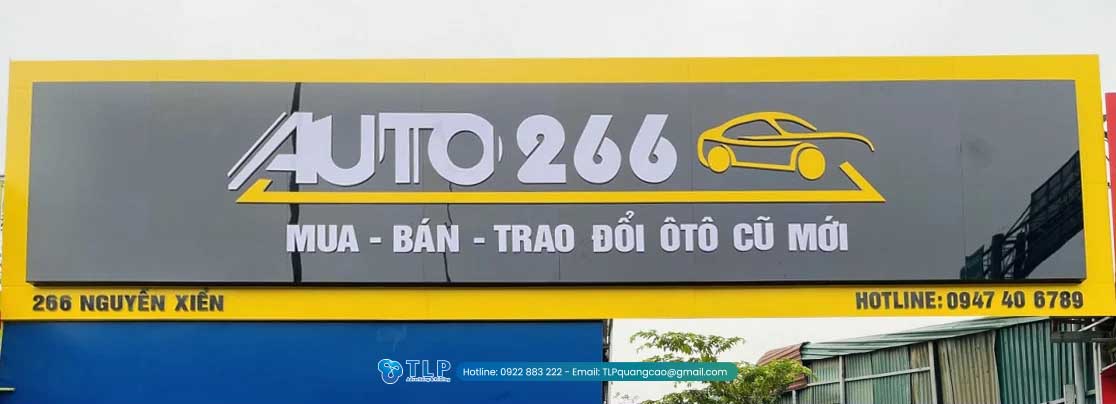 Mẫu biển quảng cáo gara ô tô Auto 266