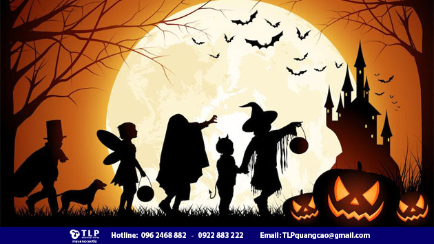Mẫu background halloween trang trí 6